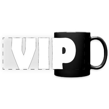 VIP - Full Colour Panoramic Mug - black - Front