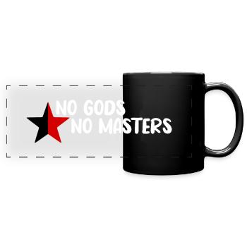 No Gods No Masters - Mug panoramique uni - noir - Devant