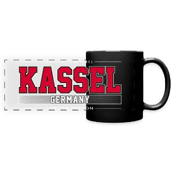 Kassel - Full Colour Panoramic Mug - black - Front