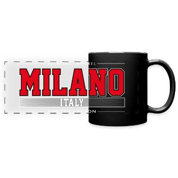 Milano - Full Colour Panoramic Mug - black - Front