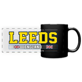 Leeds - Full Colour Panoramic Mug - black - Front