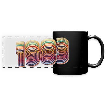 1983 Anniversaire - Mug panoramique uni - noir - Devant