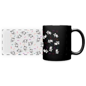 Dogs - Full Colour Panoramic Mug - black - Front