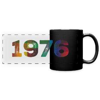 1976 Vintage - Full Colour Panoramic Mug - black - Front