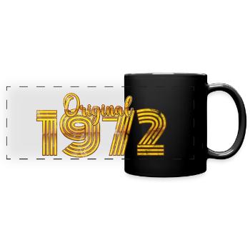 Vintage 1972 - Panorama-Tasse farbig - Schwarz - Vorne