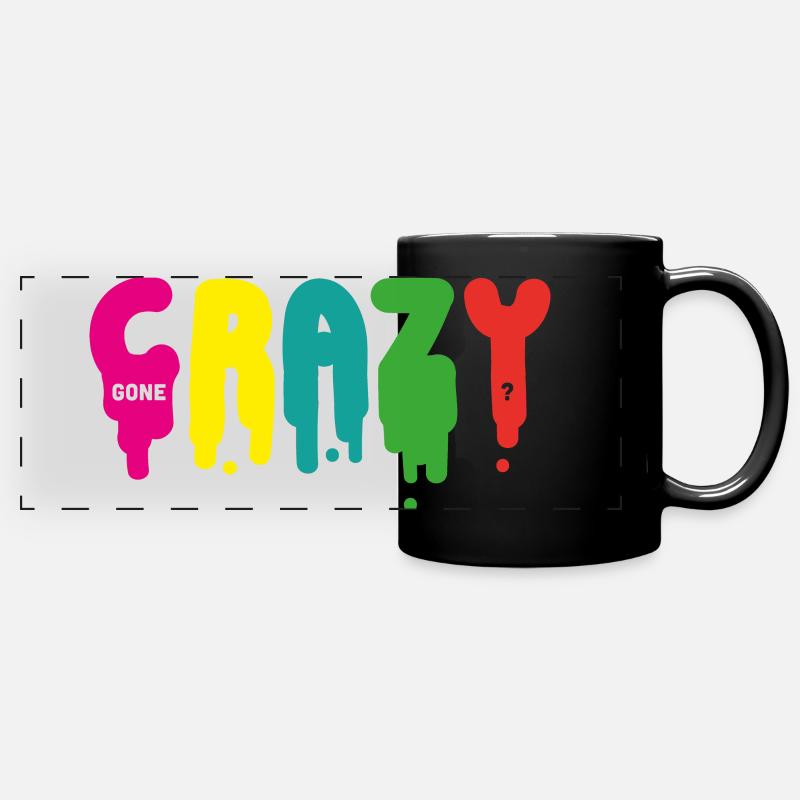Gone crazy? - Full Colour Panoramic Mug - black