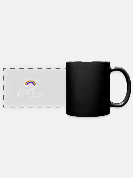 Kein Bock mehr - Panorama-Tasse farbig - Schwarz