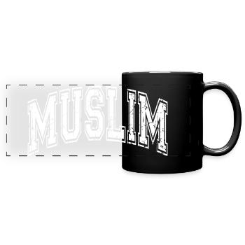 Muslim - Full Colour Panoramic Mug - black - Front