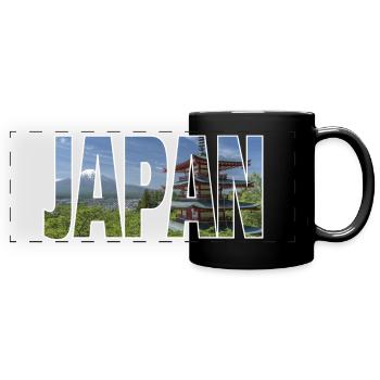 Japan - Full Colour Panoramic Mug - black - Front