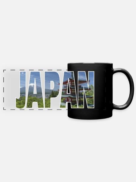 Japan - Full Colour Panoramic Mug - black