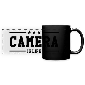 Cameraman / Camera / Video / Cadreur - Mug panoramique uni - noir - Devant