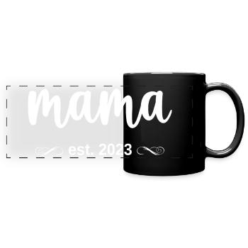 Maman Est. 2023 - Mug panoramique uni - noir - Devant