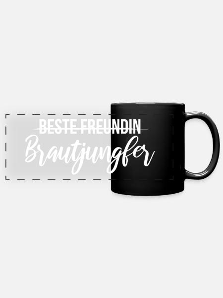 Wedding bachelor party best friend - Full Colour Panoramic Mug - black