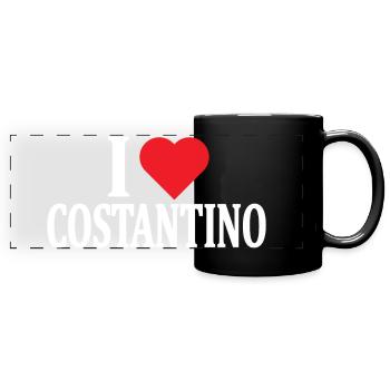 T-Shirt Ich liebe Costantino T-Shirt Geschenkidee - Panorama-Tasse farbig - Schwarz - Vorne