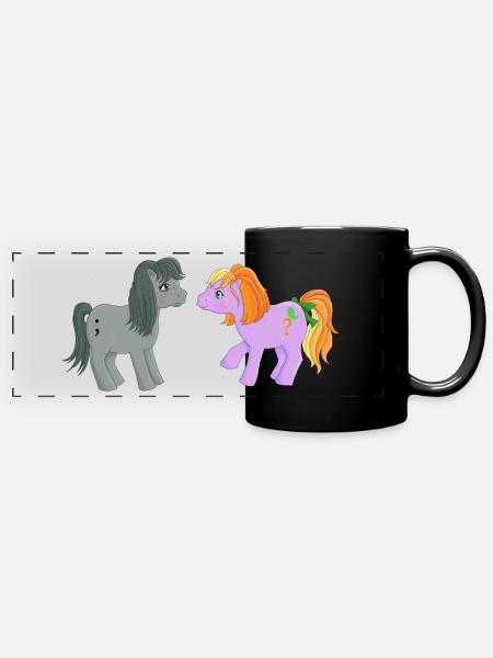 Wir schaffen das zusammen. - Panorama-Tasse farbig - Schwarz