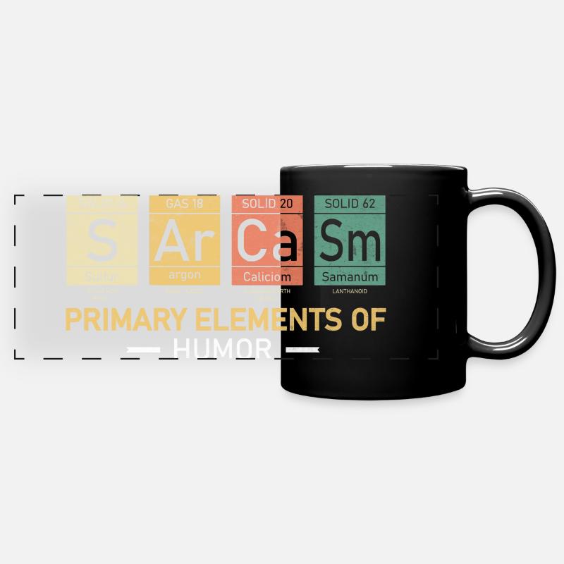 Sarcasm Humor - Full Colour Panoramic Mug - black