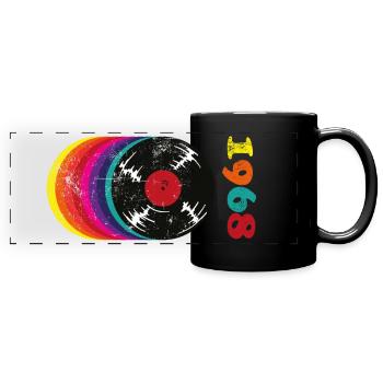 Millésime 1968 - Mug panoramique uni - noir - Devant