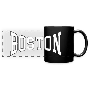 Boston - Full Colour Panoramic Mug - black - Front