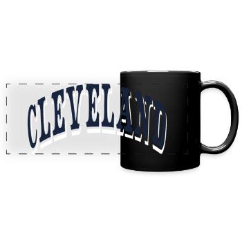 Cleveland - Panorama-Tasse farbig - Schwarz - Vorne