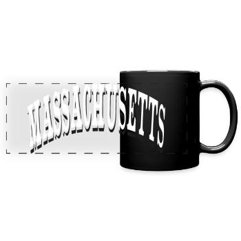 Massachusetts - Panorama-Tasse farbig - Schwarz - Vorne