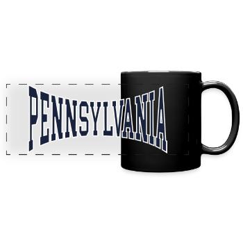 Pennsylvania - Full Colour Panoramic Mug - black - Front