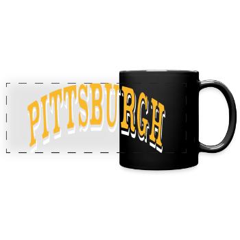 Pittsburgh - Full Colour Panoramic Mug - black - Front
