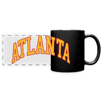 Atlanta - Panorama-Tasse farbig - Schwarz - Vorne