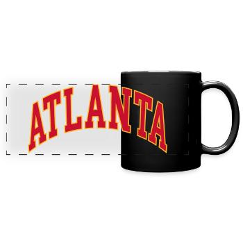 Atlanta - Panorama-Tasse farbig - Schwarz - Vorne