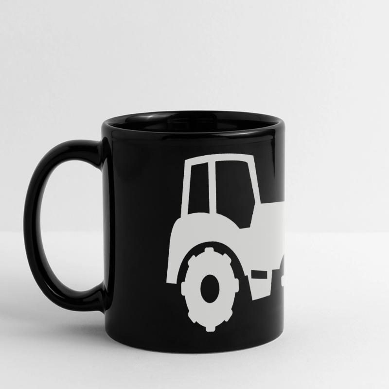 Tractor Silhouette Front End Loader Full Colour Panoramic Mug