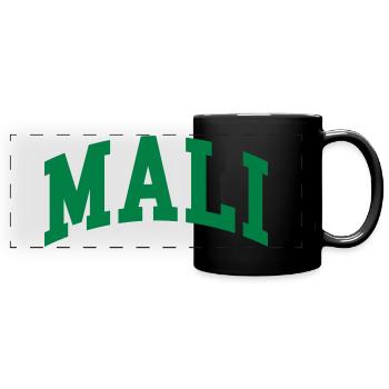 Mali - Mug panoramique uni - noir - Devant