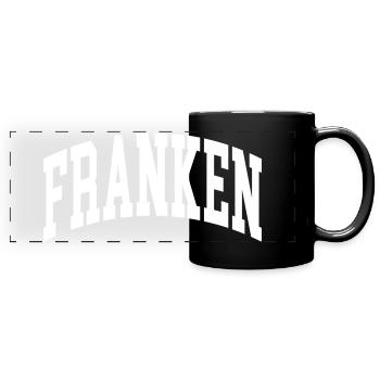 Franken - Panorama-Tasse farbig - Schwarz - Vorne