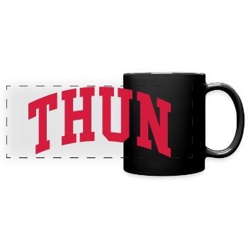 Thon - Mug panoramique uni - noir - Devant