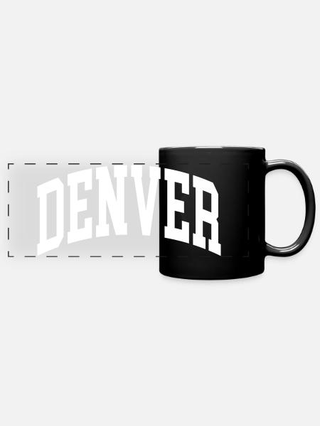 Denver - Mug panoramique uni - noir