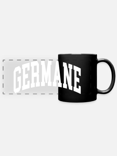 Germane - Panorama-Tasse farbig - Schwarz
