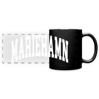 Mariehamn - Panorama-Tasse farbig - Schwarz - Vorne
