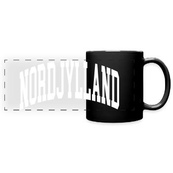 Nordjylland - Panorama-Tasse farbig - Schwarz - Vorne