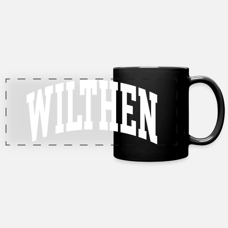 Wilthen - Panorama-Tasse farbig - Schwarz