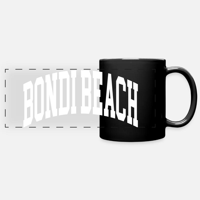 Bondi Beach - Panorama-Tasse farbig - Schwarz