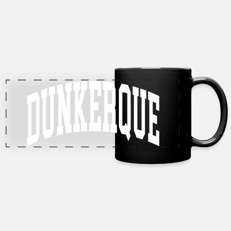 Dunkerque - Mug panoramique uni - noir