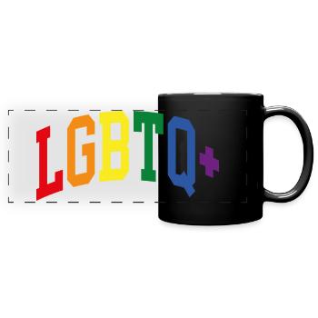 LGBTQ+ - Mug panoramique uni - noir - Devant