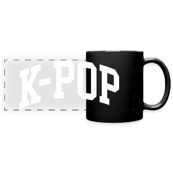 K-Pop - Panorama-Tasse farbig - Schwarz - Vorne