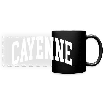 Cayenne - Full Colour Panoramic Mug - black - Front
