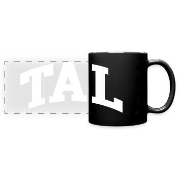 Tal - Panorama-Tasse farbig - Schwarz - Vorne