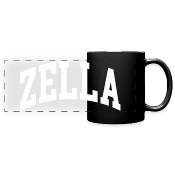Zella - Panorama-Tasse farbig - Schwarz - Vorne