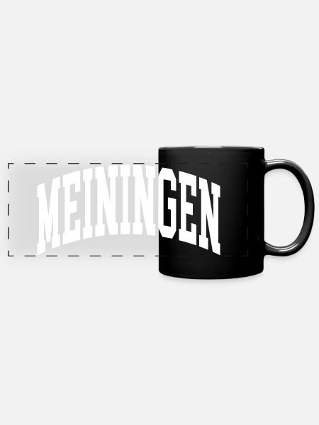 Meiningen - Panorama-Tasse farbig - Schwarz