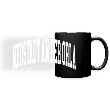 Neustadt an der Orla - Mug panoramique uni - noir - Devant
