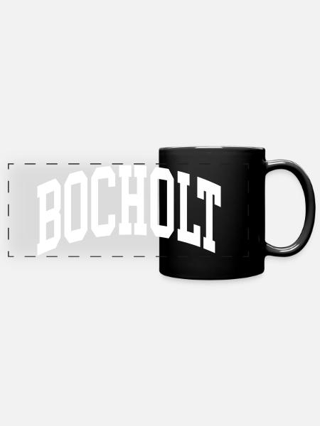 Bocholt - Panorama-Tasse farbig - Schwarz