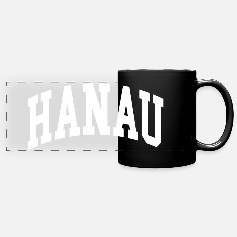 Hanau - Mug panoramique uni - noir