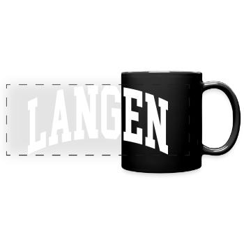 Langen - Panorama-Tasse farbig - Schwarz - Vorne