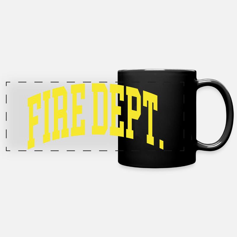 Fire Dept. - Full Colour Panoramic Mug - black